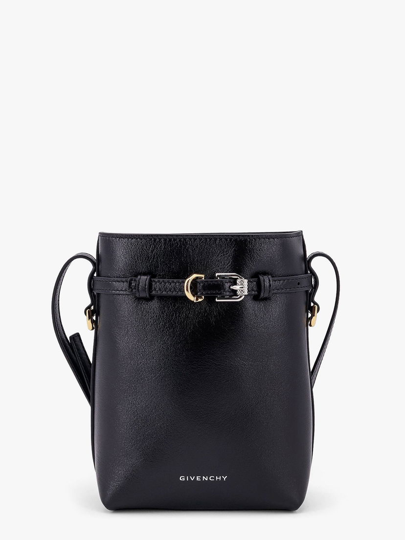 Olkalaukku Givenchy Black Leather Phone Crossbody Bag Musta | BB60NAB1Q7001