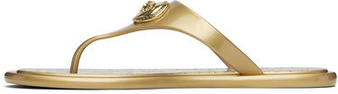 Asusteet Versace Versace Alia Metallic Flat Sandals Metallinen | 1016248_1A14478, 2