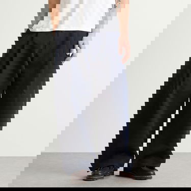 Housut Studio Nicholson Studio Nicholson Pleated Wide-Leg Trousers, Size Large Tummansininen | SORTESNM-1248-DKN, 2