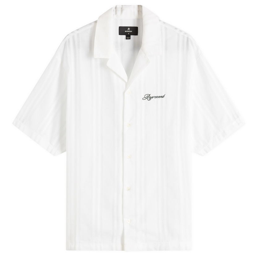 Paita Represent Clo Embroidered Bowling Shirt Valkoinen | MLM2967-31