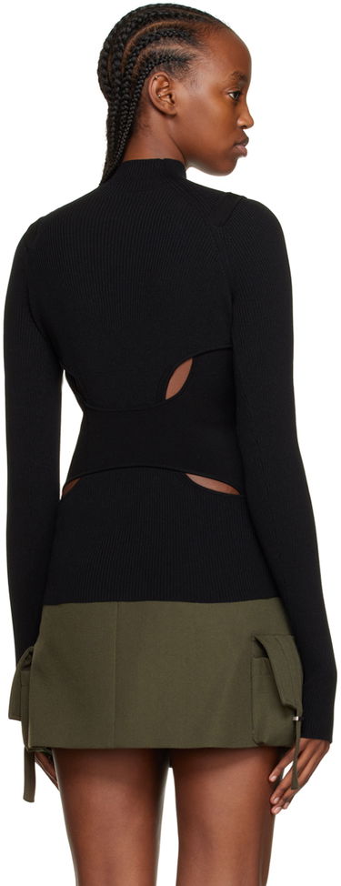 Villapaita Dion Lee Dion Lee Interlink Turtleneck Top Musta | C7151R23, 2