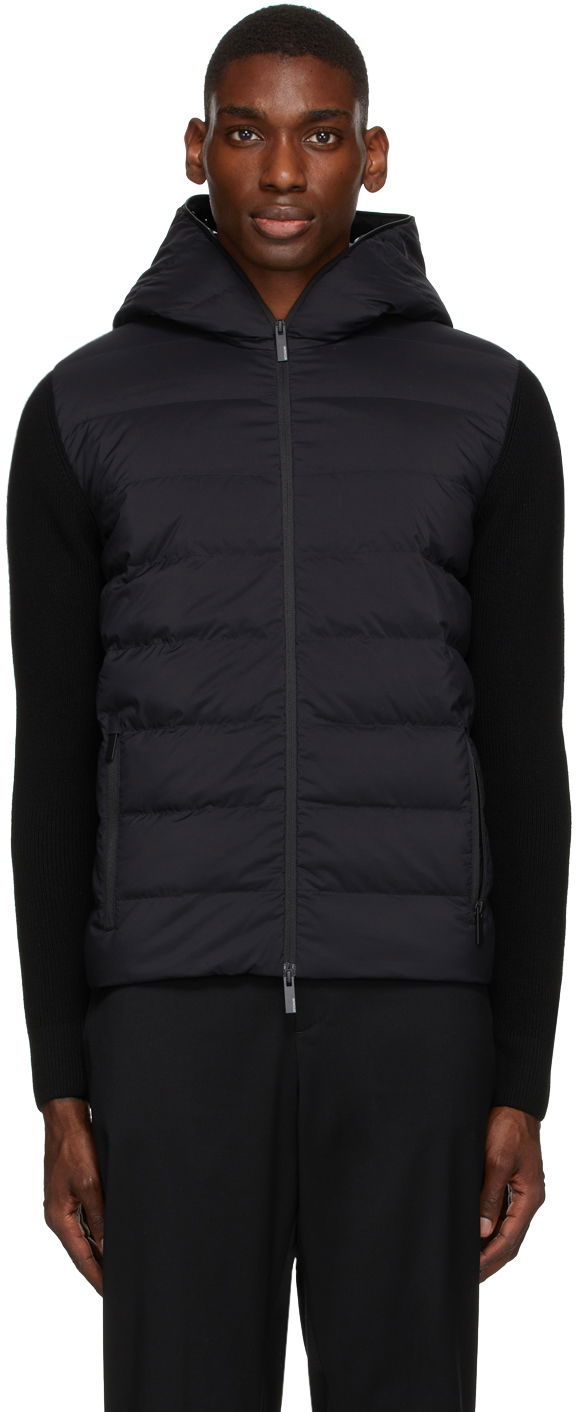 Puffer takki Moncler Wool & Down Tummansininen | 9B000 - 07 - M1131, 0