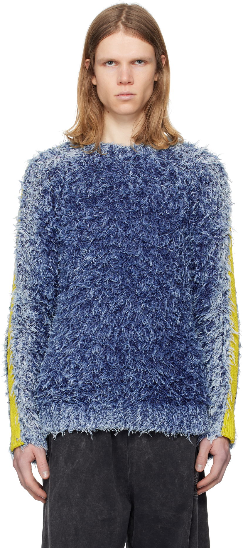 Villapaita Diesel Diesel K-Damon Fuzzy Sweater Sininen | A16569-0KNAE-8ATS