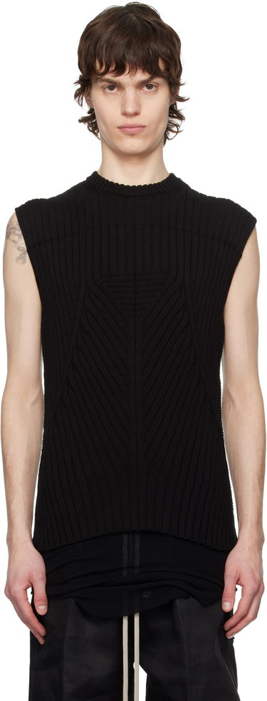 Villapaita Rick Owens Rick Owens Hollywood Knit Vest Musta | RU01E5662 KEC, 0