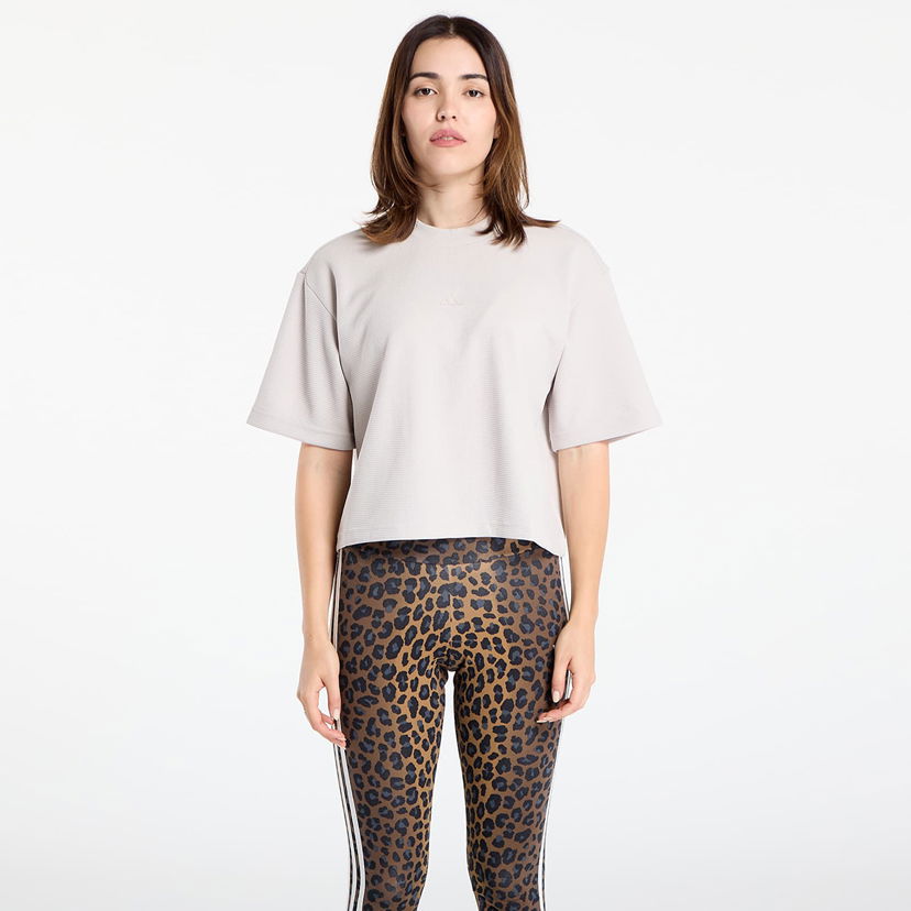 T-paita adidas Performance Yoga Motion Waffle T-Shirt Wonder Alumina Harmaa | JM4476