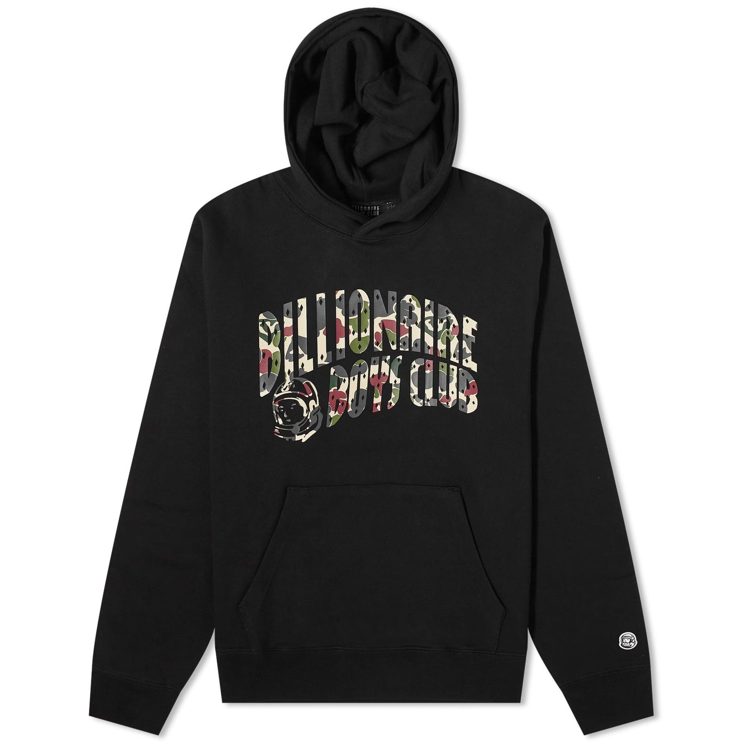 Huppari BILLIONAIRE BOYS CLUB Duck Camo Arch Logo Popover Hoodie Musta | B23432-BLK, 0