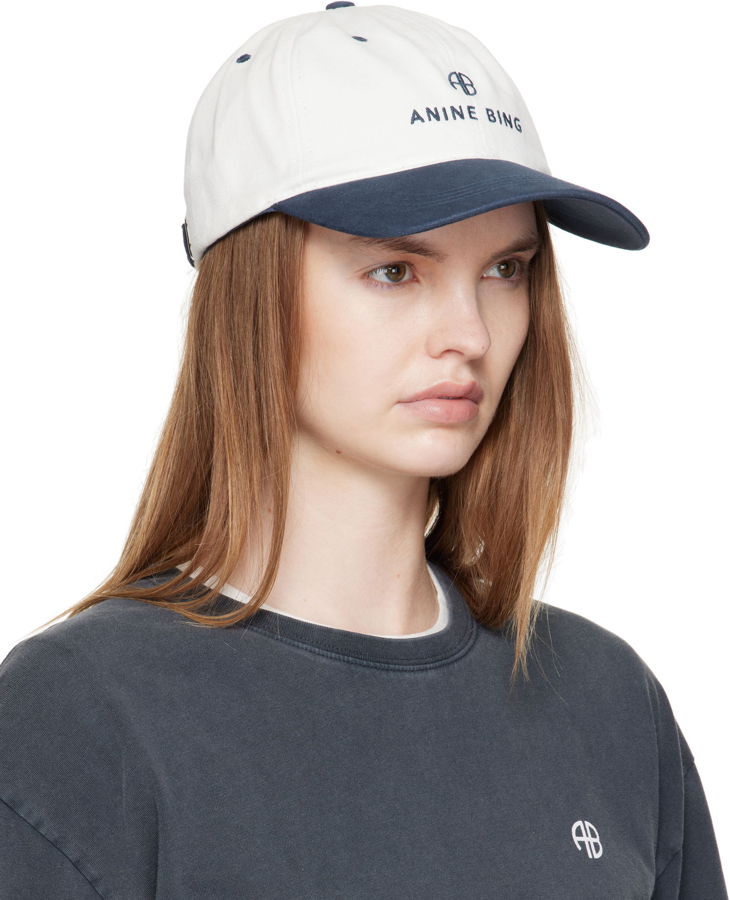 Korkki Anine Bing Anine Bing Jeremy Baseball Cap Valkoinen | A-12-9084-MTL6, 1