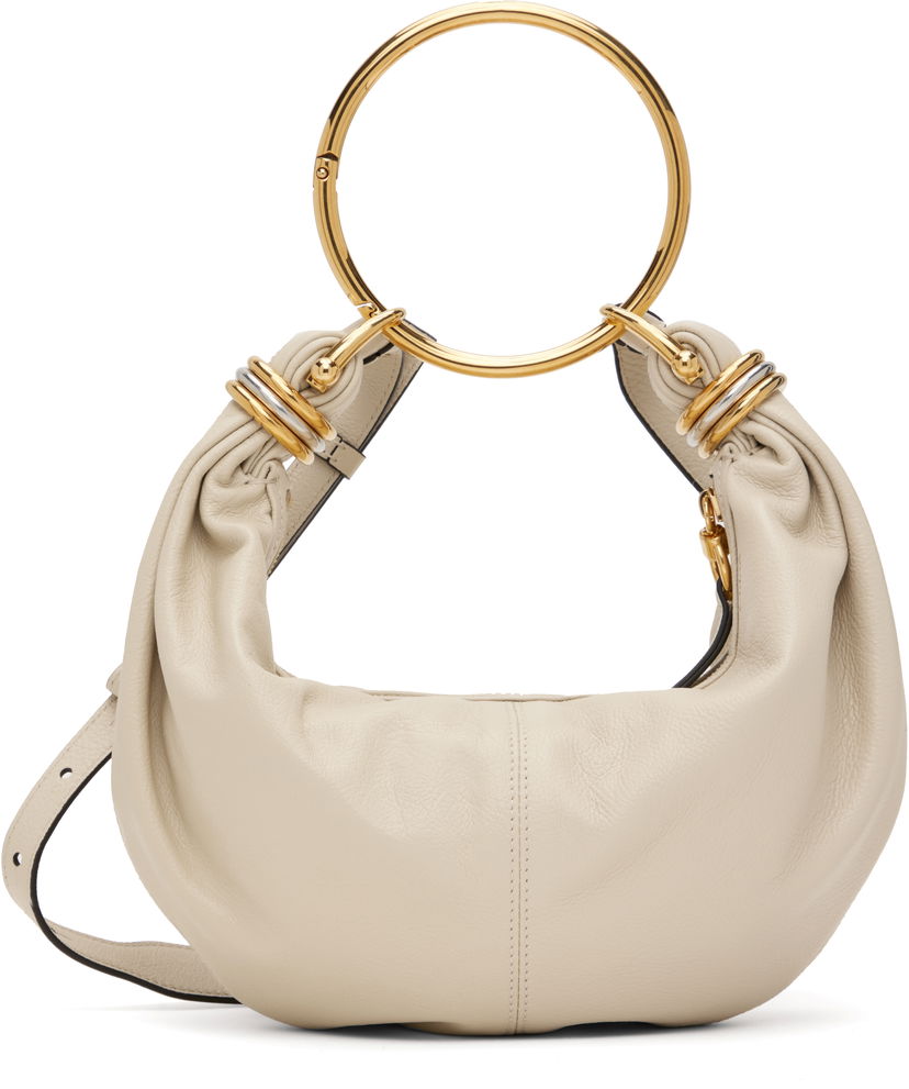 Olkalaukku CHLOÉ Small Bracelet Bag Beige | CHC24AS611N72
