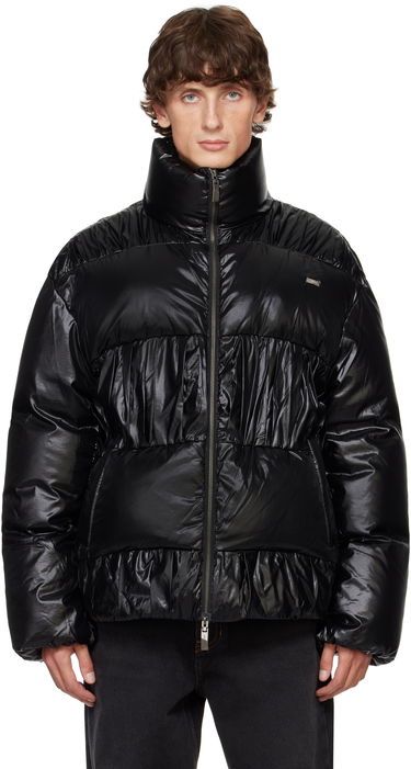 Puffer takki ADER ERROR Gathered Down Jacket Musta | BN01FWDW0101BK, 0