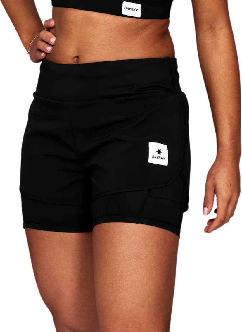 Shortsit Saysky Saysky Pace 2 in 1 Running Shorts Musta | xwrsh23c901