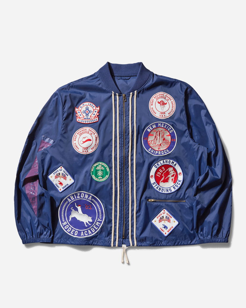 Bomber-takki Champion 60’s Souvenir Patchwork Campus Jacket Sininen | 221136 BS570