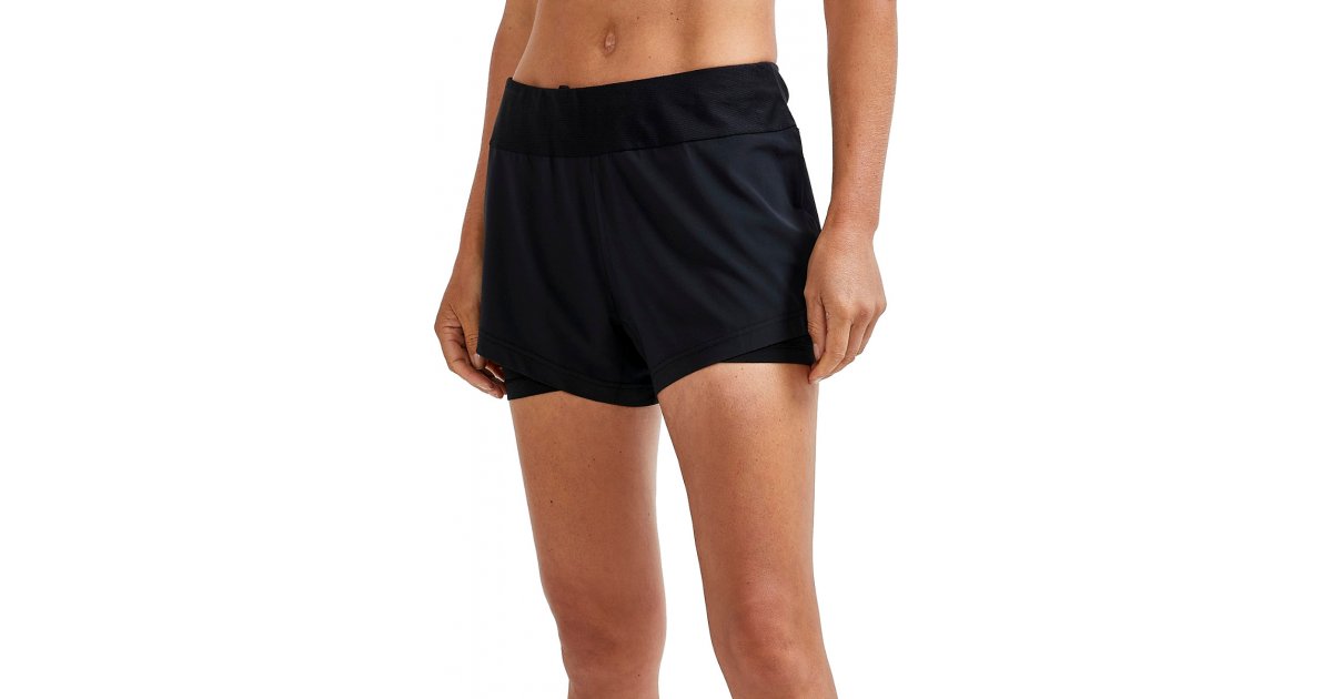 Shortsit Craft Women's Running Shorts With Built-in Tights Musta | 1910722-999000, 1