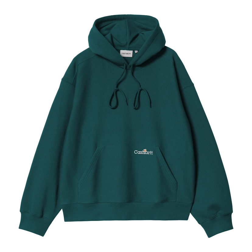 Huppari Carhartt WIP Hooded Script Sweatshirt Vihreä | I034430_9