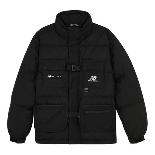 Puffer takki New Balance Logo Down Jacket Musta | AMJ14328-BK
