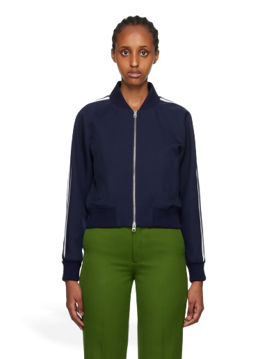 Takki AMI Zip Bomber Jacket Tummansininen | FJK004.WV0004