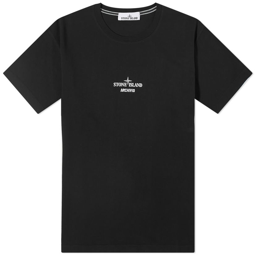 T-paita Stone Island Archivo Print T-Shirt Musta | 80152NS91-V0029