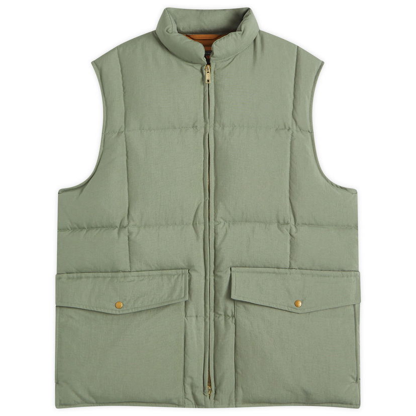Liivi BEAMS Beams Plus Nylon Oxford Down Vest, Size Large Vihreä | 3806-0112-139-67