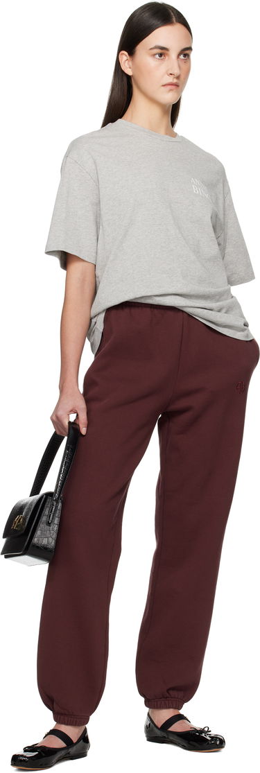 T-paita Anine Bing Anine Bing Myers Serif T-Shirt Harmaa | A-08-10522-WAGR1, 3