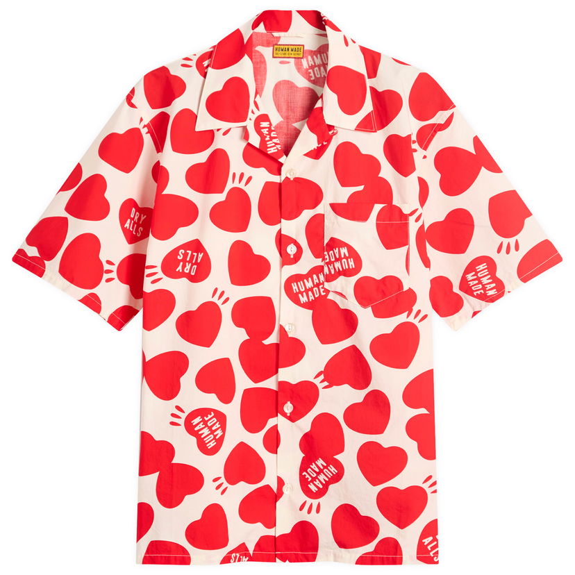 Paita Human Made Heart Vacation Shirt, Size Large Valkoinen | HM29SH026-WHT
