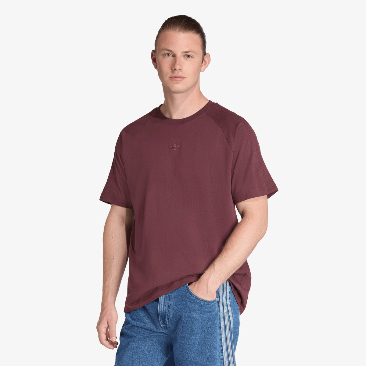 T-paita adidas Performance Premium Essentials T-Shirt Burgundia | JW1031, 1