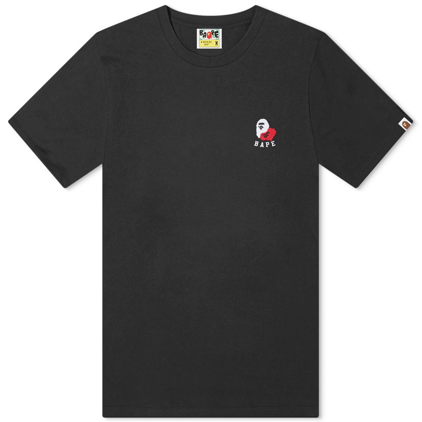 T-paita BAPE A Bathing Ape Ape Head 2 Point T-Shirt Musta | 001TEK301301M-BLK
