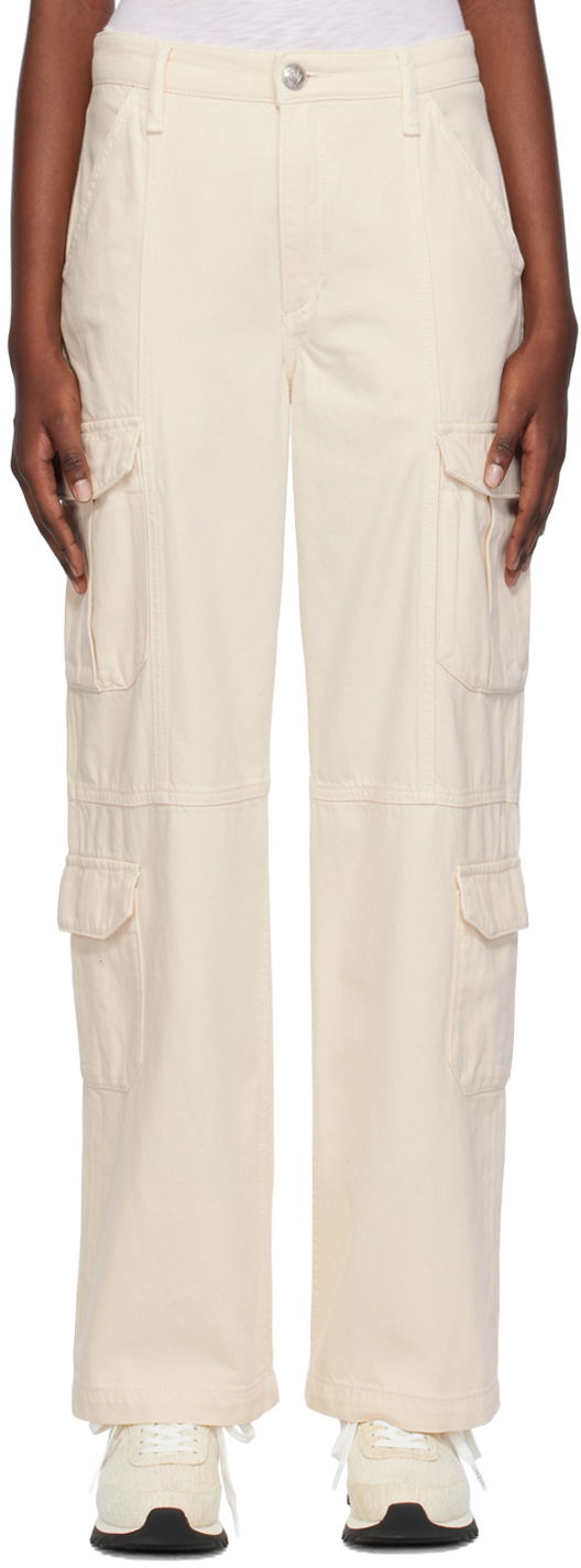 Cargo housut rag & bone Cailyn Denim Cargo Pants Beige | WDD23H2960FCEC