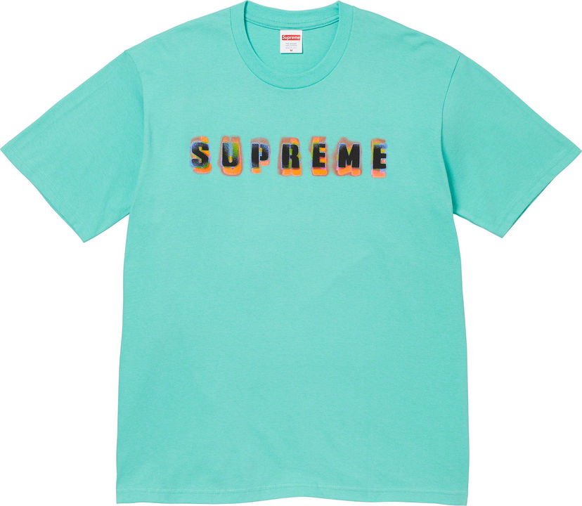 T-paita Supreme Stencil Tee Turkoosi | FW23T32