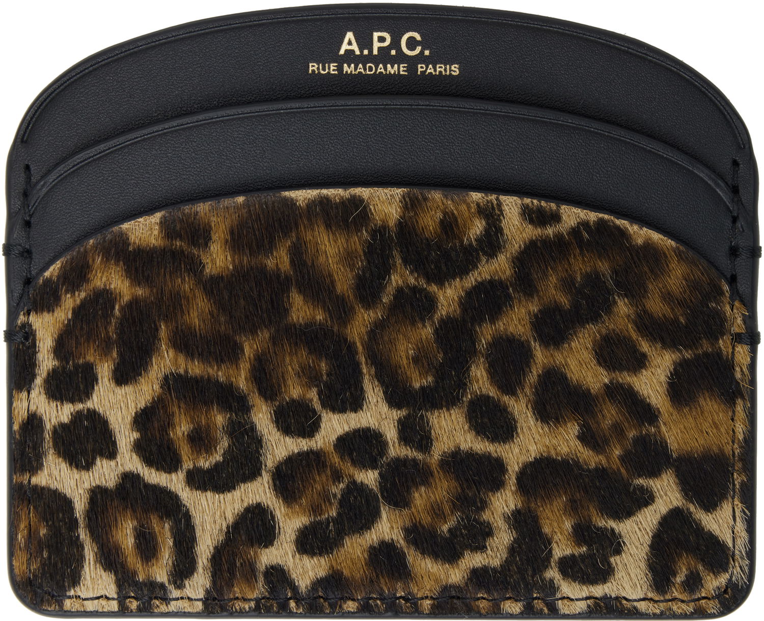 Lompakko A.P.C. A.P.C. Demi-Lune Leopard Card Holder Monivärinen | PXCAW-F63270, 0