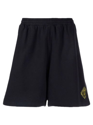 Shortsit Balenciaga Emblem Shorts Musta | 676137TLV601000