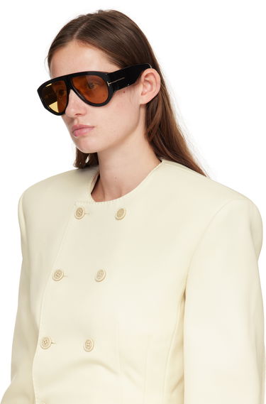 Aurinkolasit Tom Ford Bronson Pilot-style Sunglasses Musta | FT1044_6001E, 3