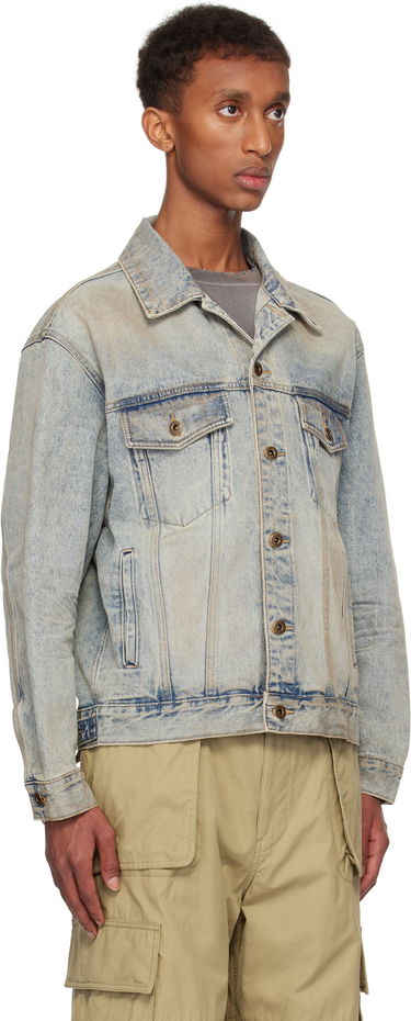 Takki We11done We11done Washed Denim Jacket Sininen | WD-DJ3-24-315-U-SK, 1