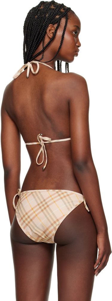 Uimapuvut Burberry Burberry Check Triangle Bikini Top Beige | 8108593, 2
