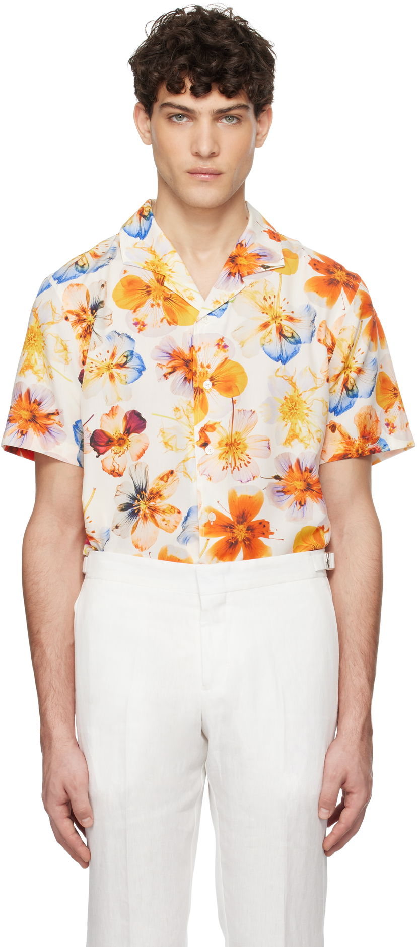 Paita Orlebar Brown Orlebar Brown Hibbert Floral Print Shirt Monivärinen | 280065
