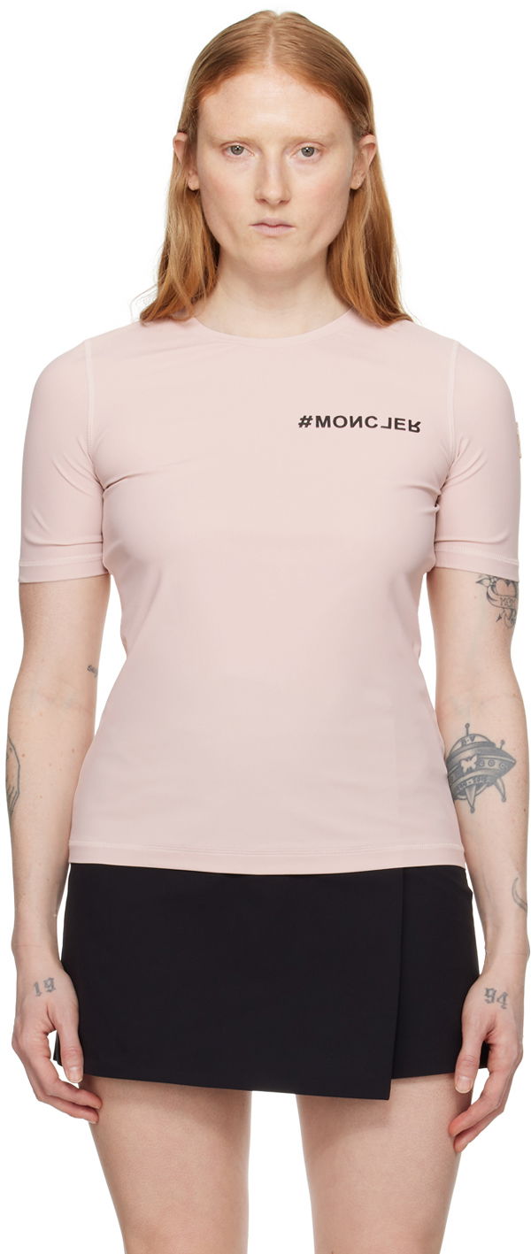 T-paita Moncler Maglia T-Shirt Vaaleanpunainen | J10988C00003829JP