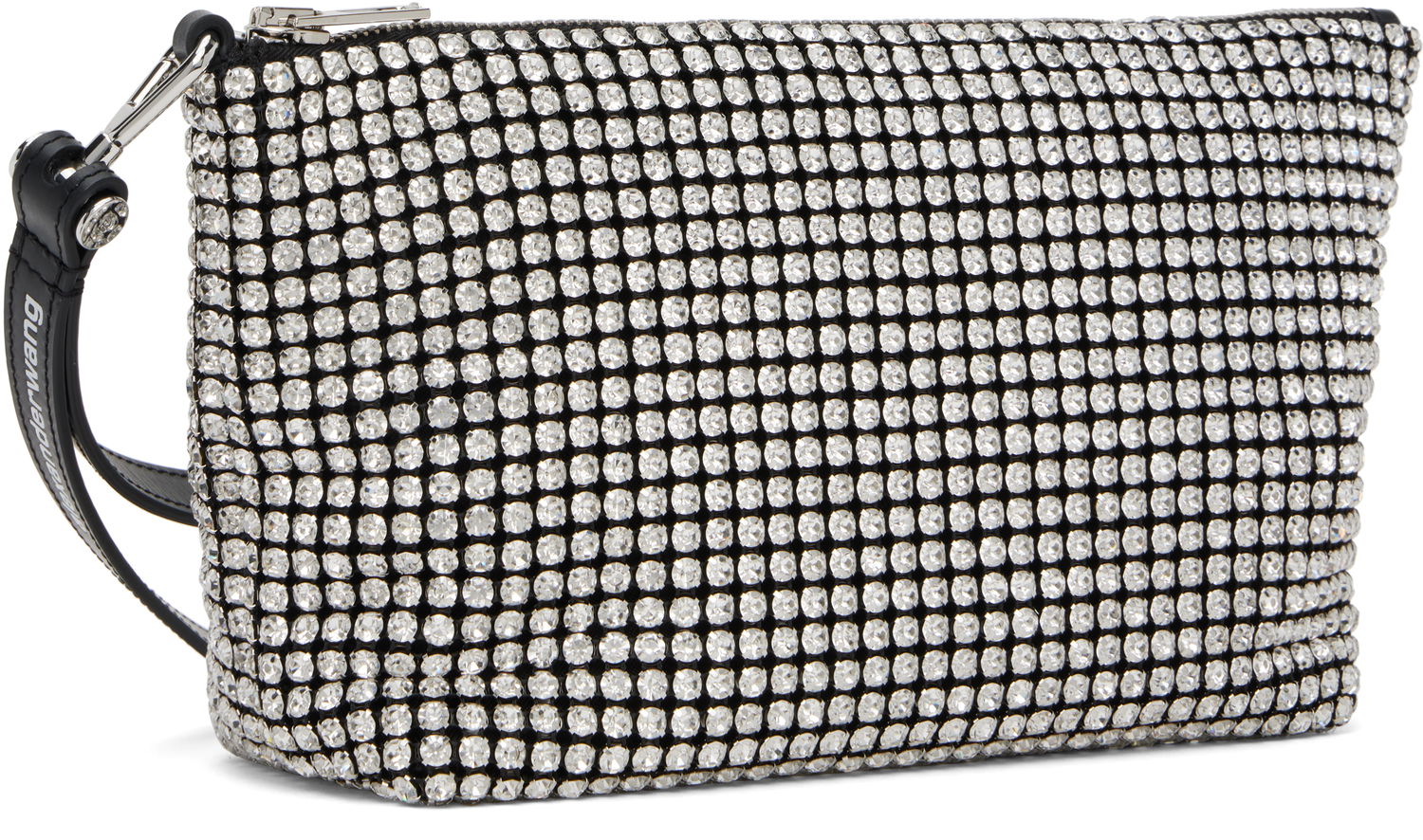Käsilaukku Alexander Wang Alexander Wang Heiress Crystal-Embellished Wristlet Pouch Musta | 70424N13M, 1
