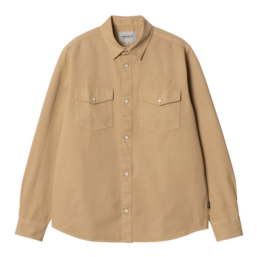 Paita Carhartt WIP Long Sleeve Shirt Santa Fe Beige | I034384_9