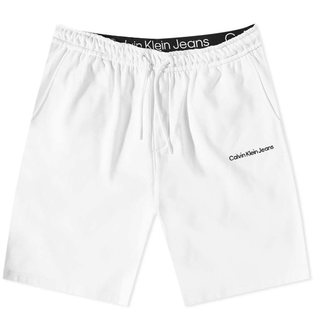 Shortsit CALVIN KLEIN Institutional Sweat Short Valkoinen | J30J322916YAF, 0
