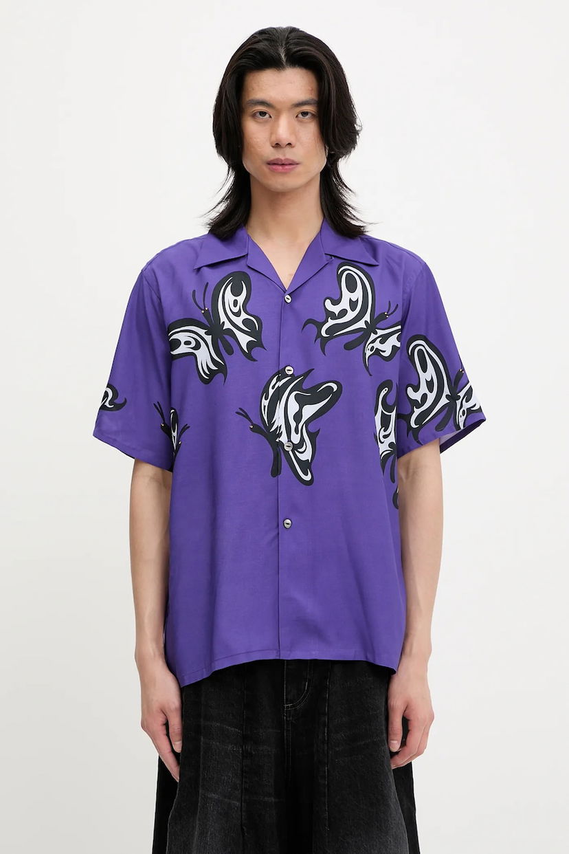 Paita Needles Needles x Kae Tanaka S/S One-Up Relaxed Fit Shirt Violetti | QV432