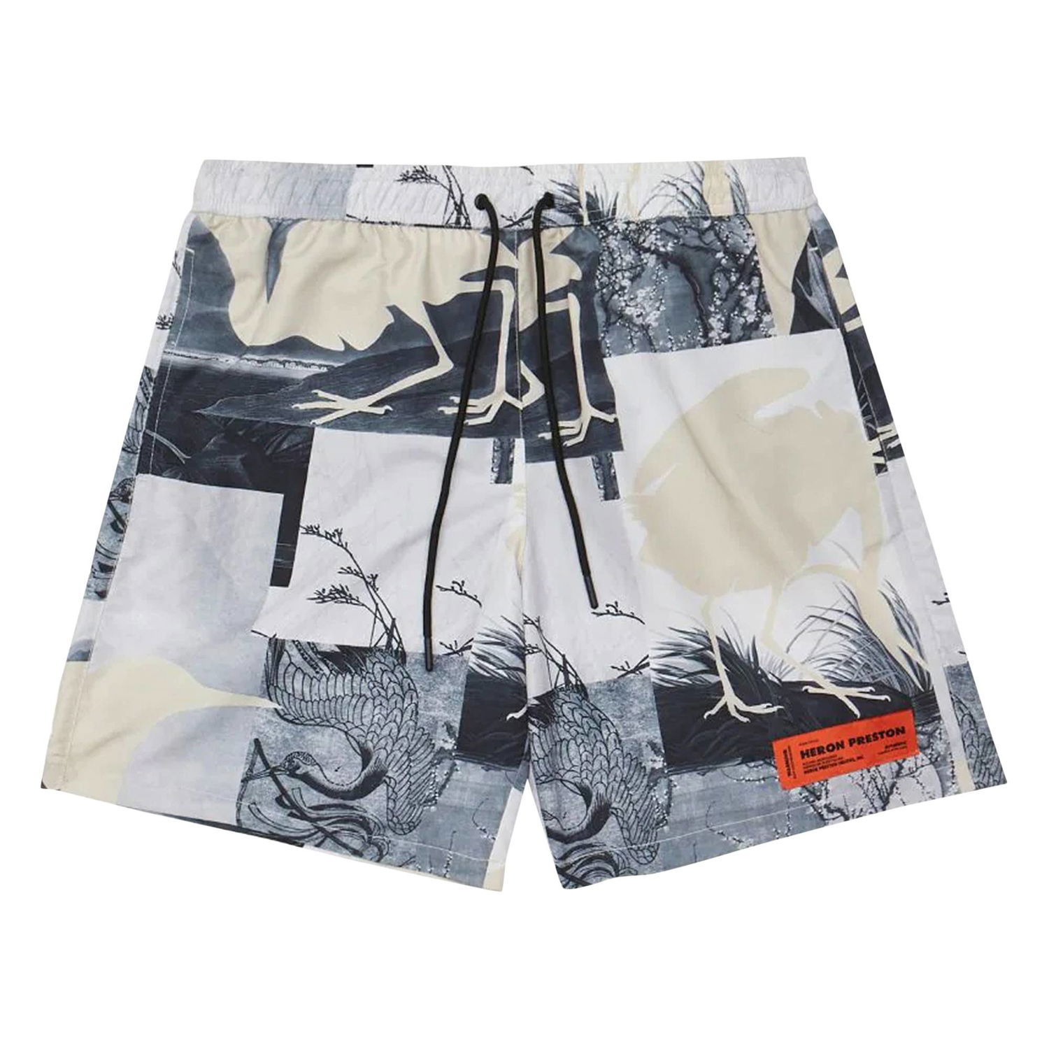 Uimapuvut HERON PRESTON Cutout Swimshorts Harmaa | HMFA005S21FAB0020900, 1