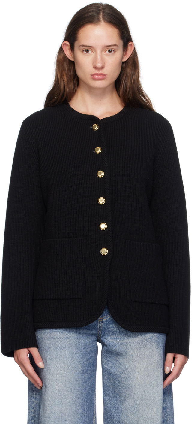 Villapaita rag & bone rag & bone Nancy Wool Cardigan Musta | WAS24F069US69