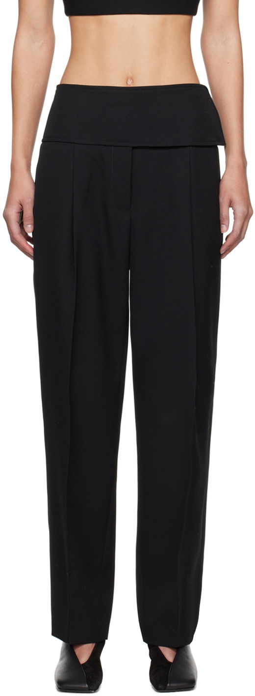 Housut Jil Sander Belted Trousers Musta | J52KA0008_J40002