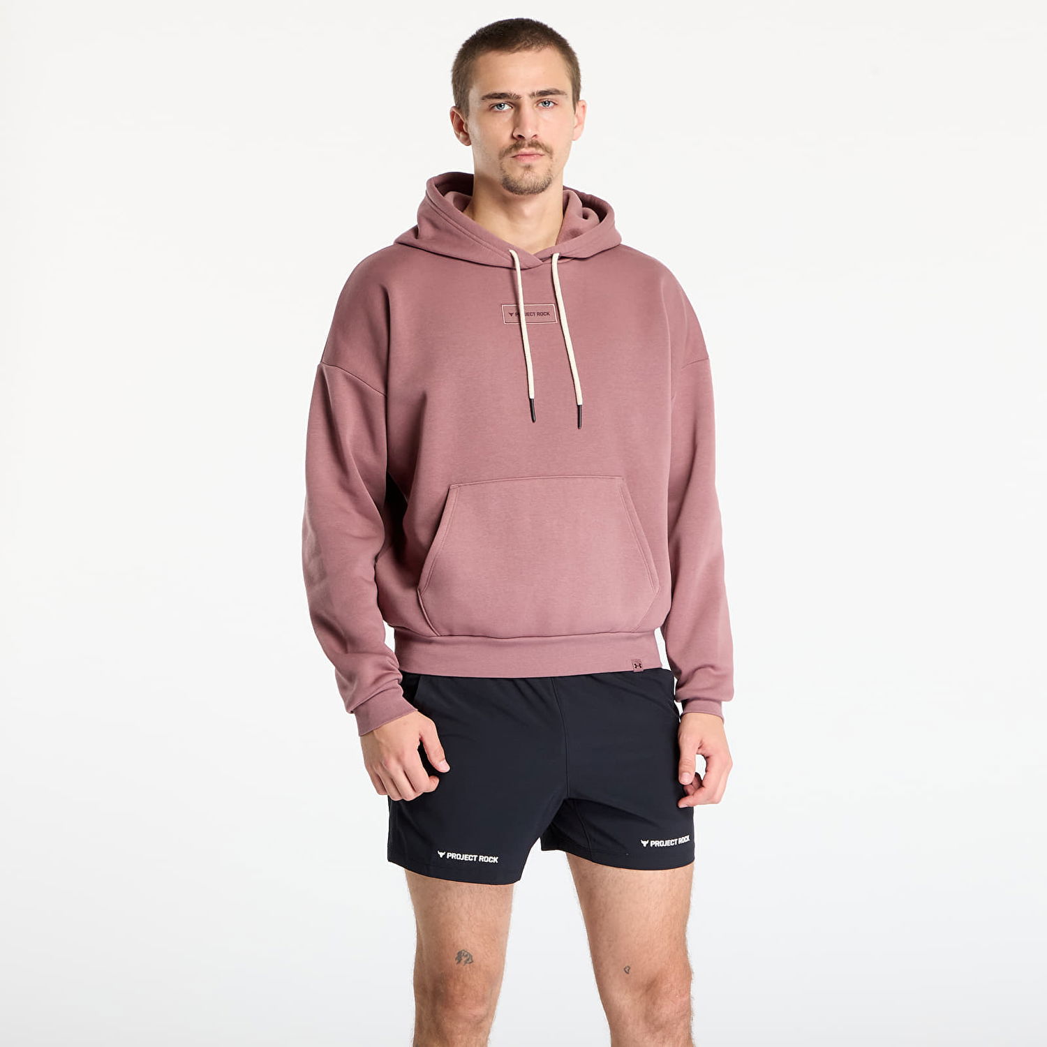 Huppari Under Armour Project Rock Icon Hoodie Vaaleanpunainen | 6005087-651, 0