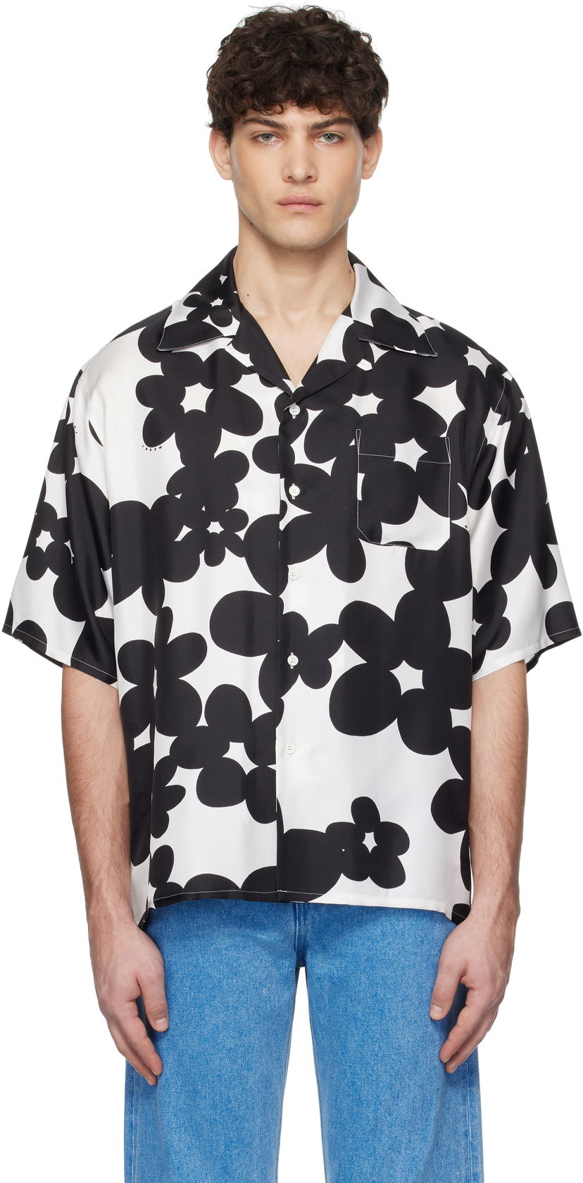 Paita Marni Marni Dillies Print Shirt Valkoinen | CUMU0213S4 UTSG26