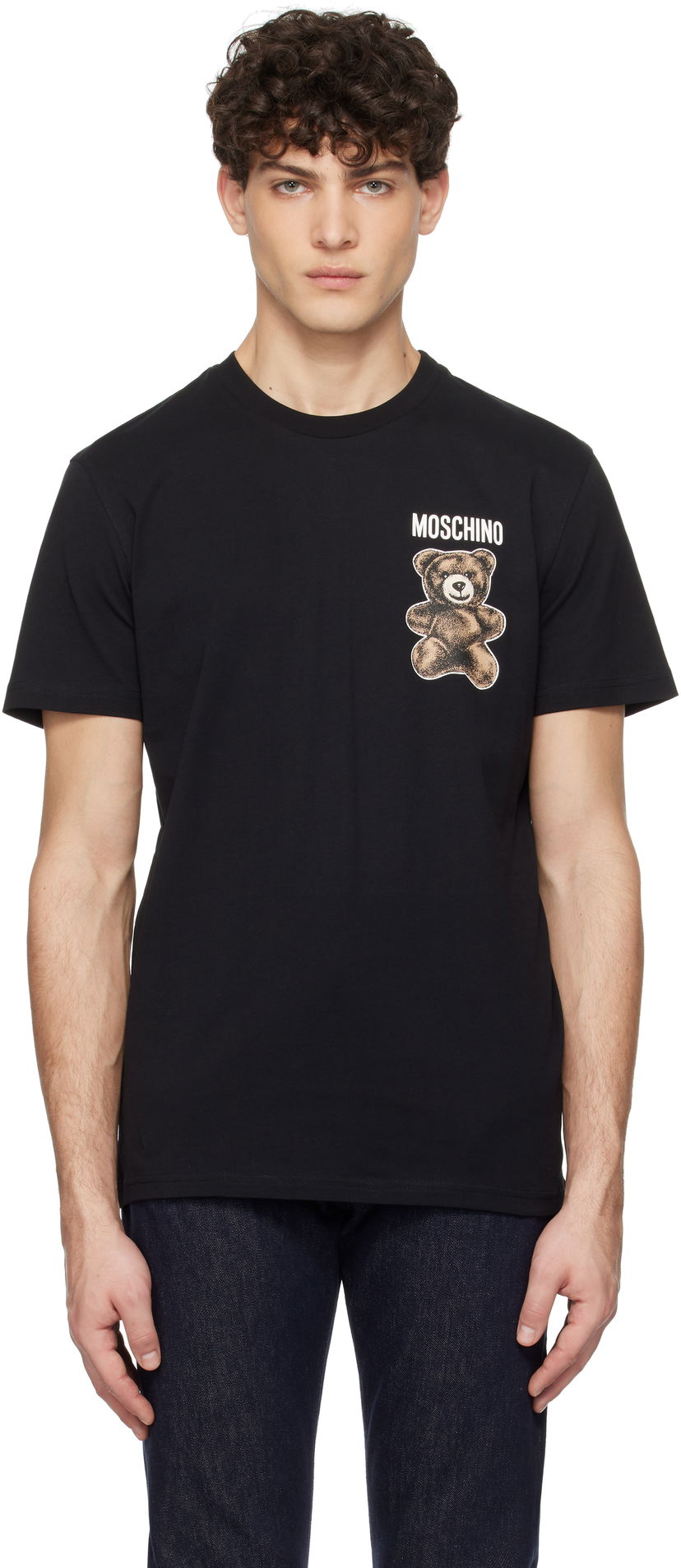 T-paita Moschino Moschino Teddy Bear Graphic T-Shirt Musta | 251ZZV071102411555