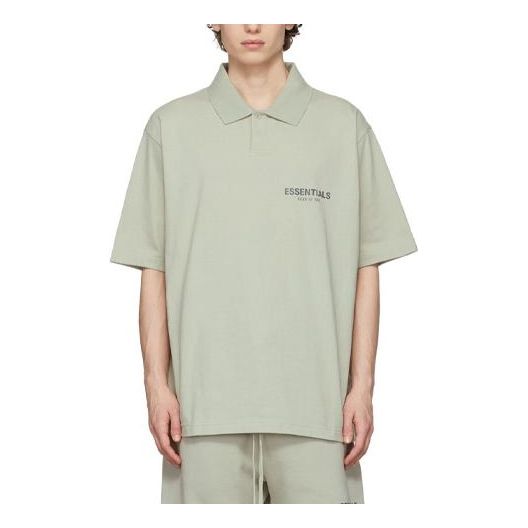 Poolopaita Fear of God Essentials Polo Shirt Vihreä | FOG-FW21-113