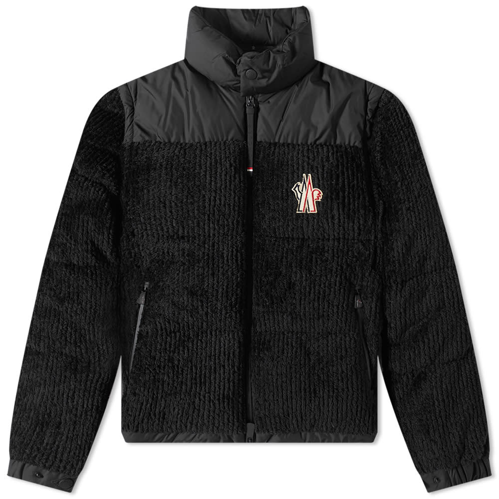 Puffer takki Moncler Grenoble Granier Cord Panel Down Jacket Musta | 1A000-14-809JL-999, 0