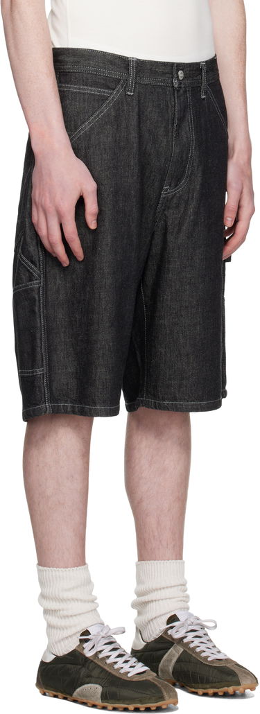 Shortsit Neighborhood Neighborhood Painter Denim Shorts Musta | 251AQNH-PTM04, 1