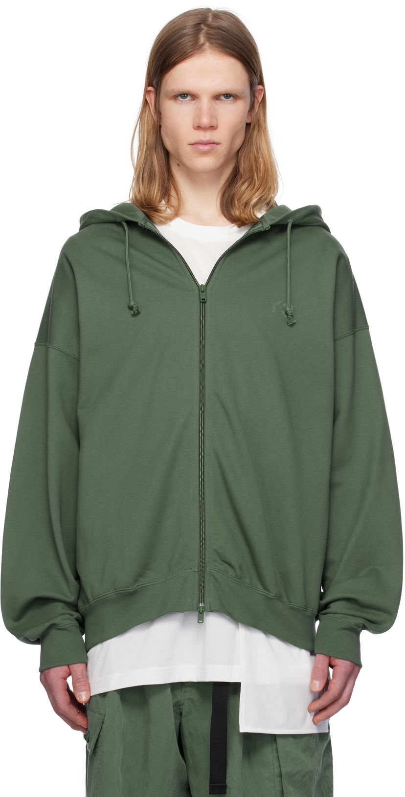 Huppari Y-3 Y-3 FT Zip Hoodie Vihreä | JM7840
