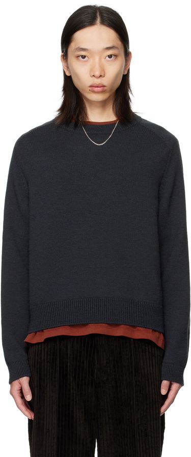 Villapaita OUR LEGACY OUR LEGACY True Roundneck Sweater Tummansininen | M4253TO, 0