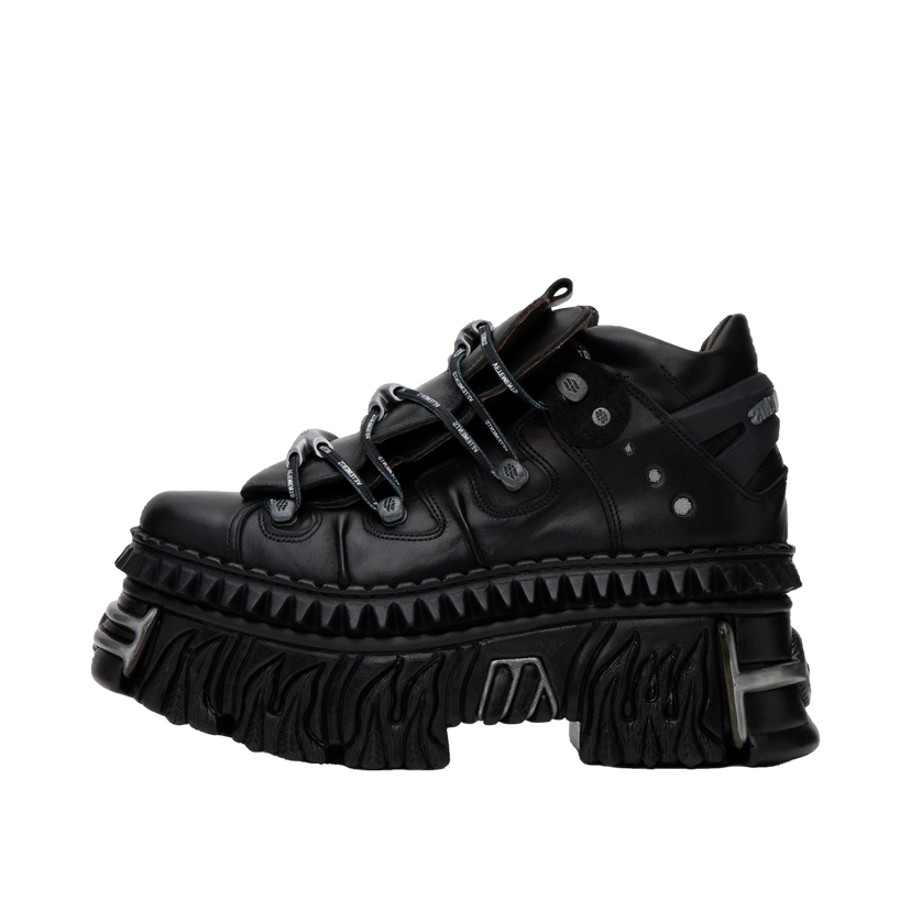 Tennarit ja kengät VETEMENTS New Rock Edition Fire Platform Musta | UA66SN100B